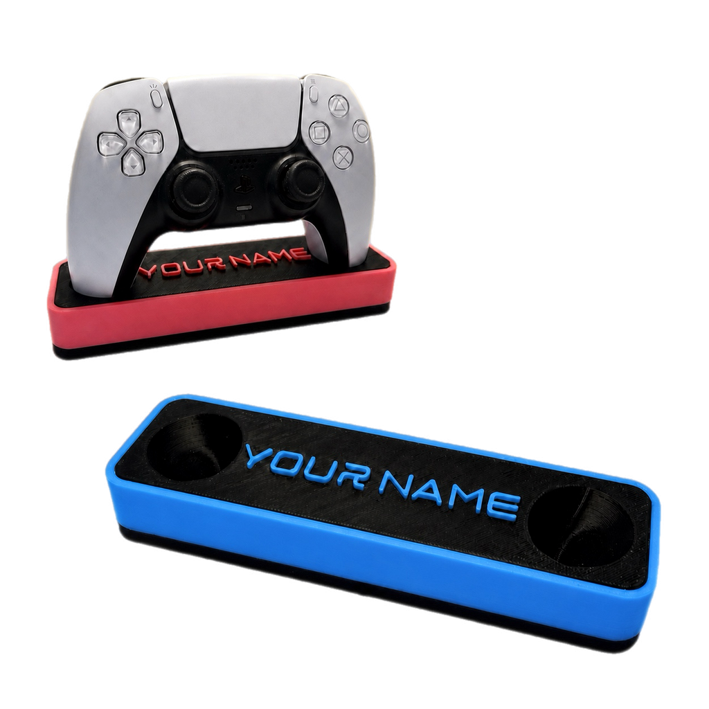 Personalised PS5 Controller Stand with Custom Name | Custom Gaming Gift