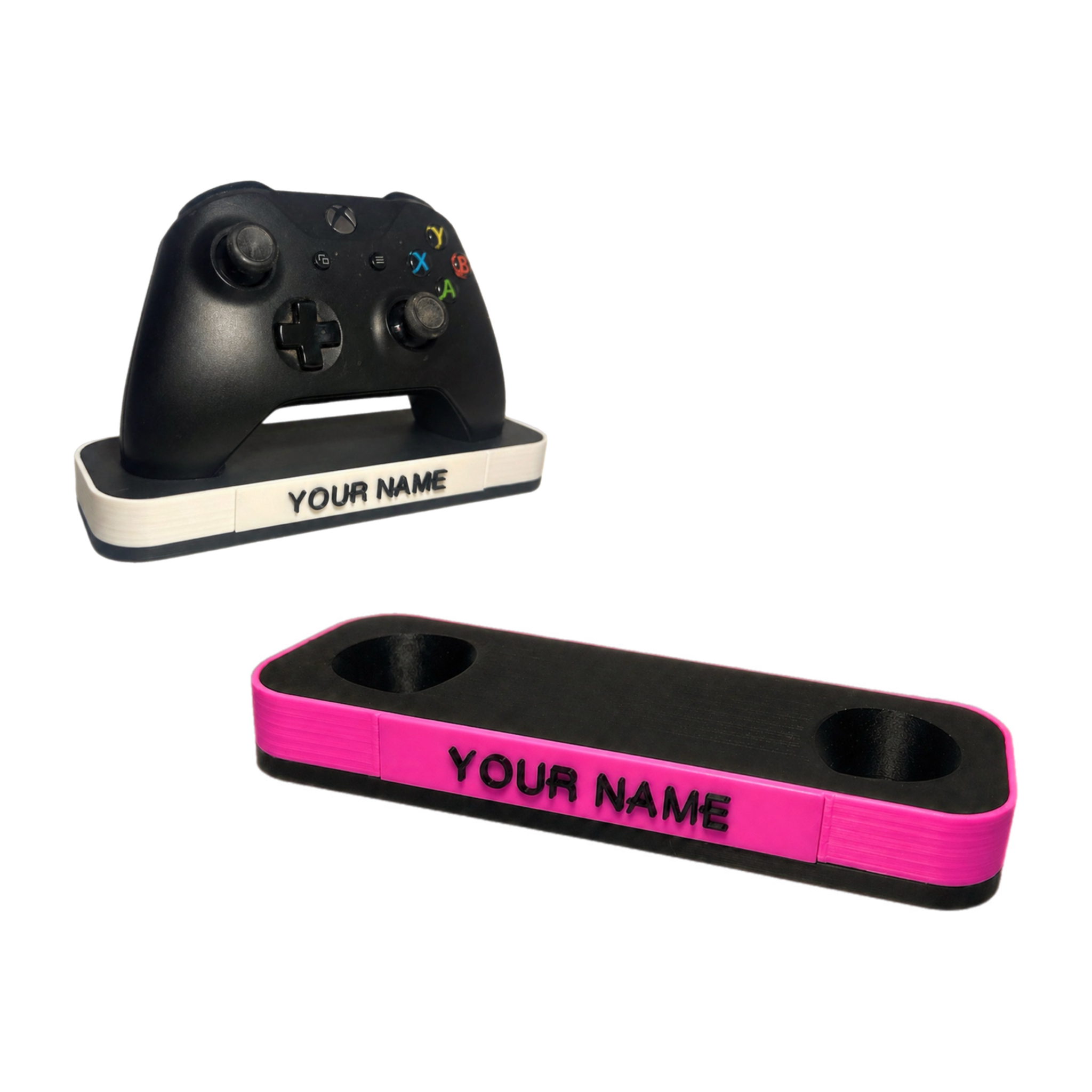 Personalised Xbox Controller Stand | Custom Name Gaming Desk Holder | 3D Printed Gift