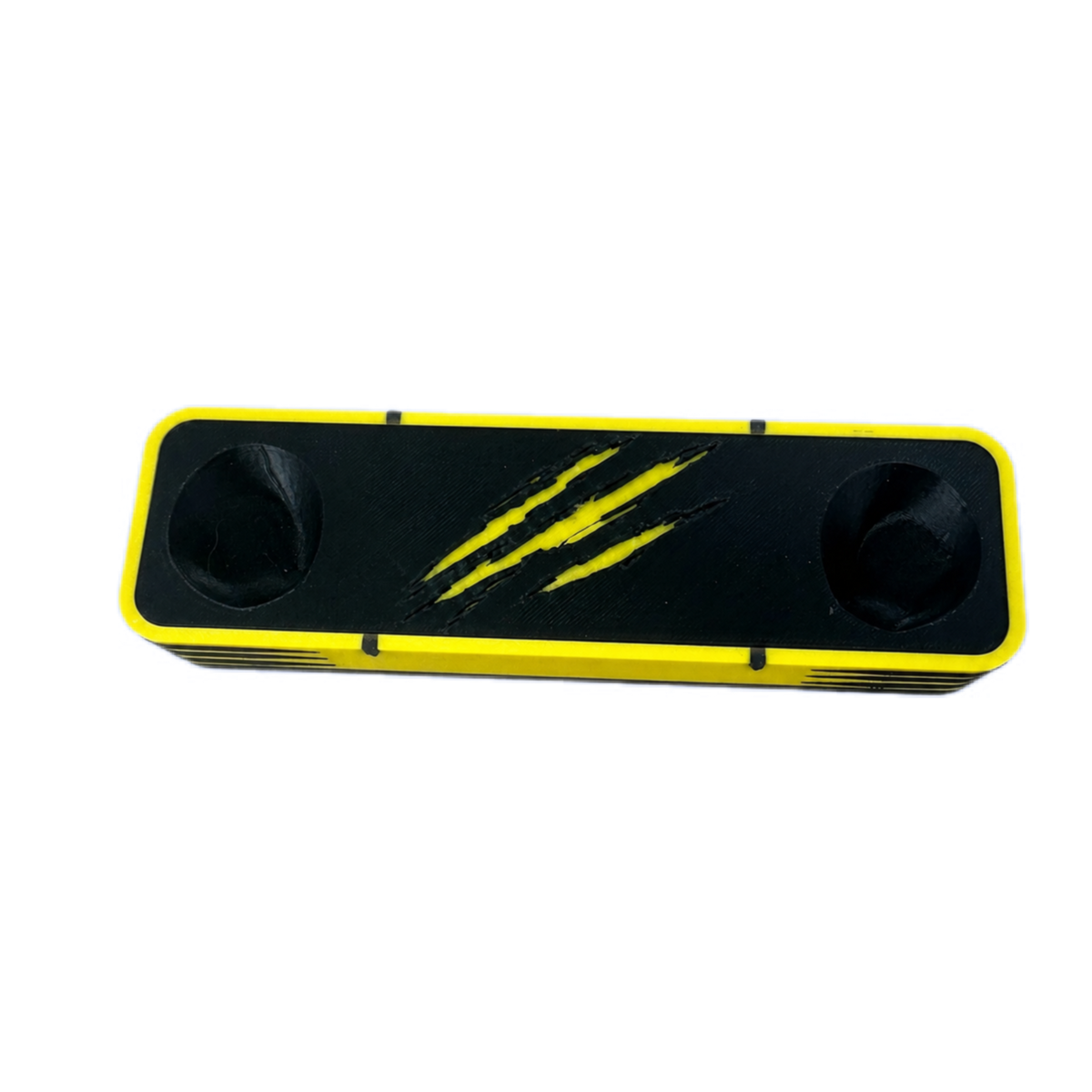 Wolverine Inspired PS5 DualSense Controller Stand – Yellow & Adamantium Silver