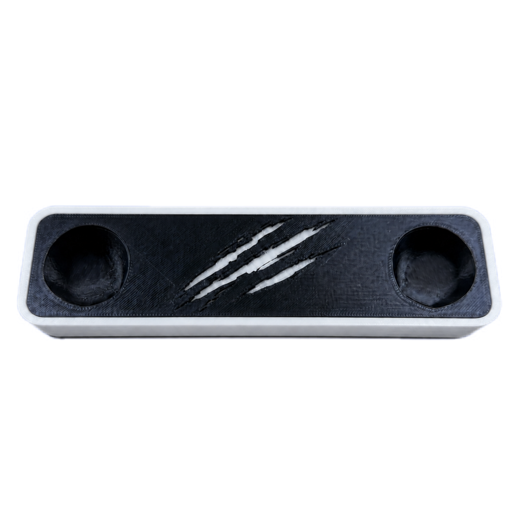 Wolverine Inspired PS5 DualSense Controller Stand – Yellow & Adamantium Silver