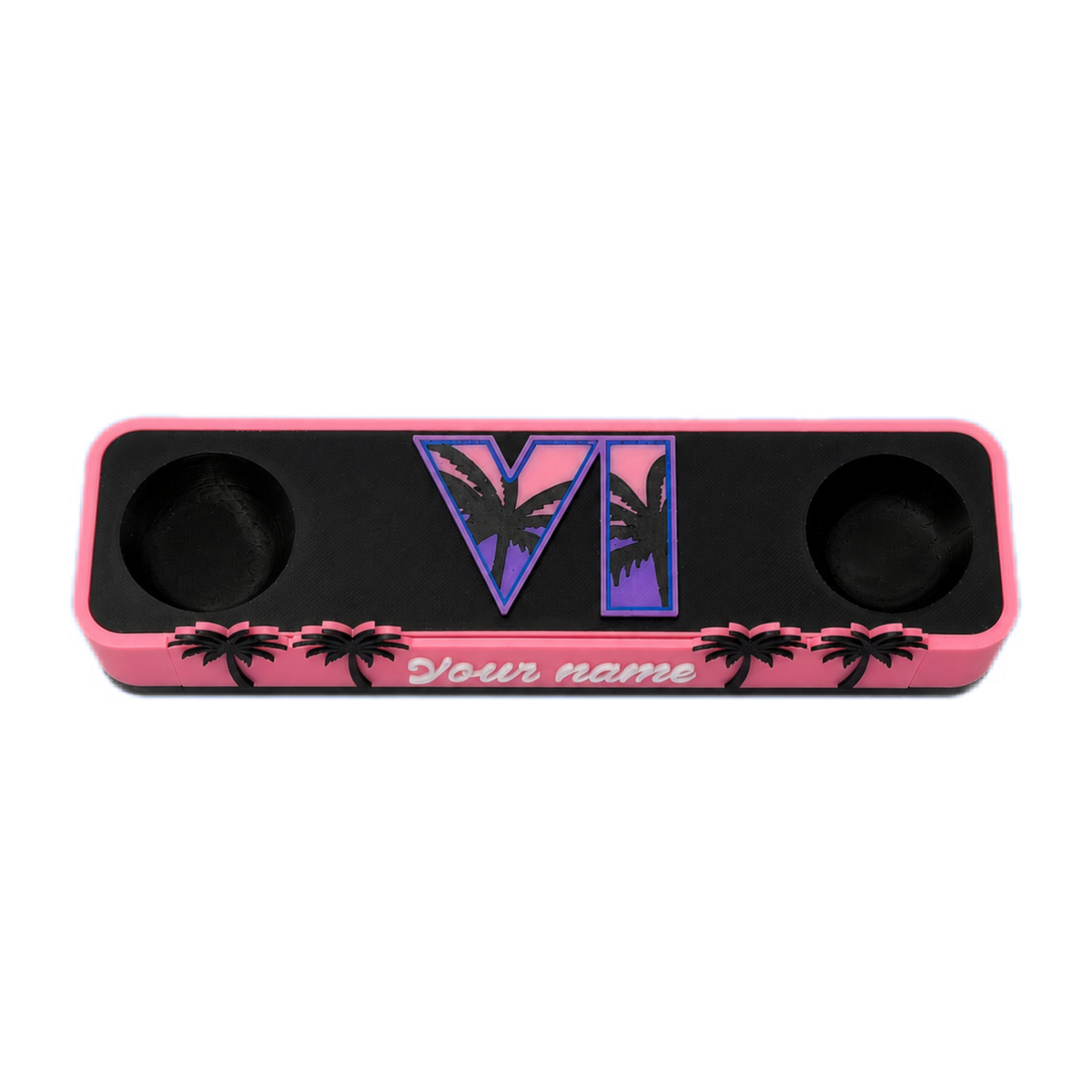 GTA VI Inspired PS5 Controller Stand with Personalised Name Plate