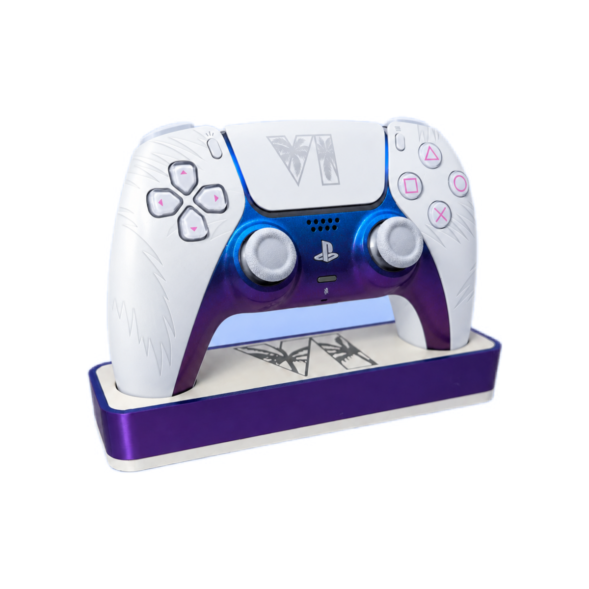 Custom GTA VI Inspired PS5 Controller Stand – DualSense Holder