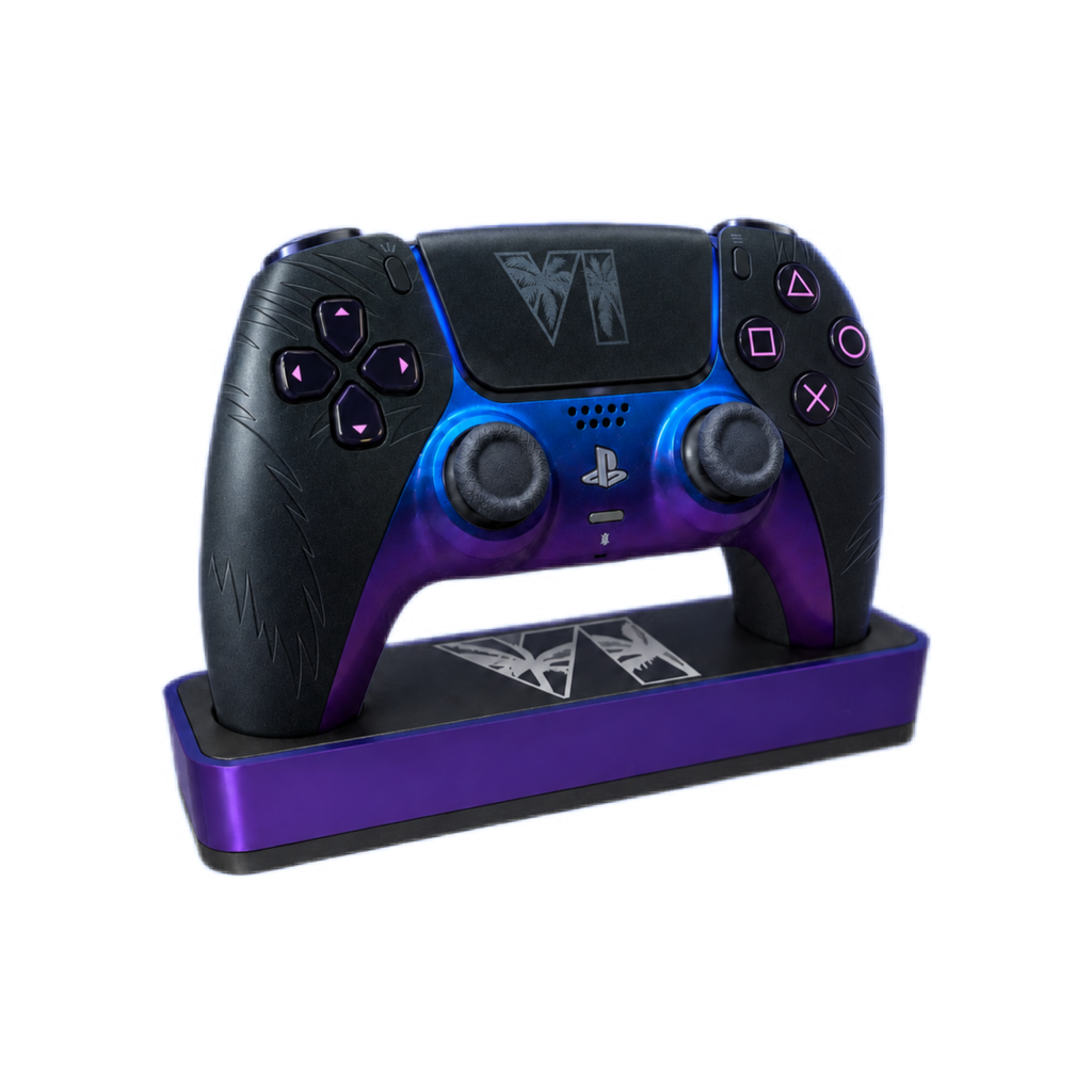 Custom GTA VI Inspired PS5 Controller Stand – DualSense Holder