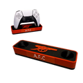 Arsenal Themed PS5 Controller Stand – 3D Printed Gaming Desk Accessory