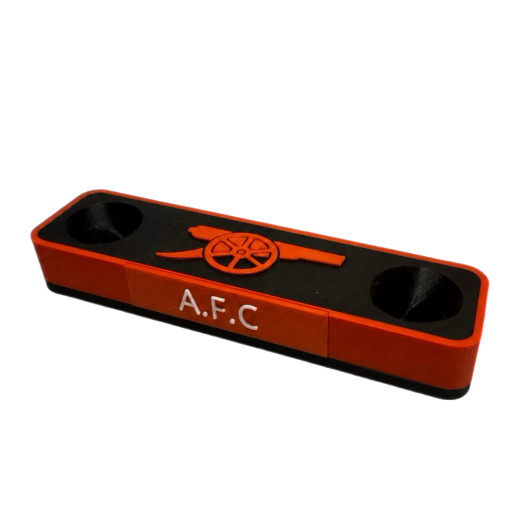 Arsenal Themed PS5 Controller Stand – 3D Printed Gaming Desk Accessory