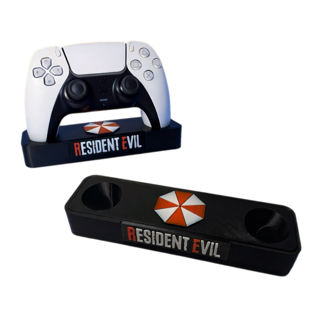 Resident Evil PS5 Controller Stand – Umbrella Inspired Gaming Desk Accessory