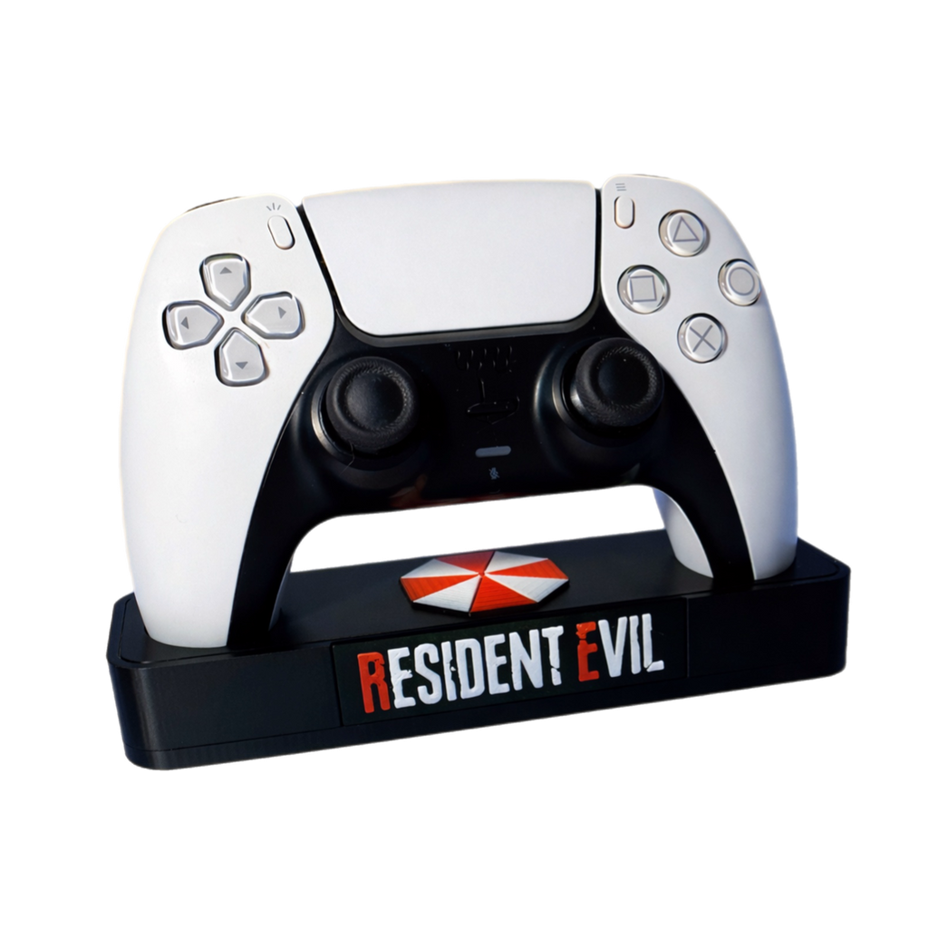 Resident Evil PS5 Controller Stand – Umbrella Inspired Gaming Desk Accessory