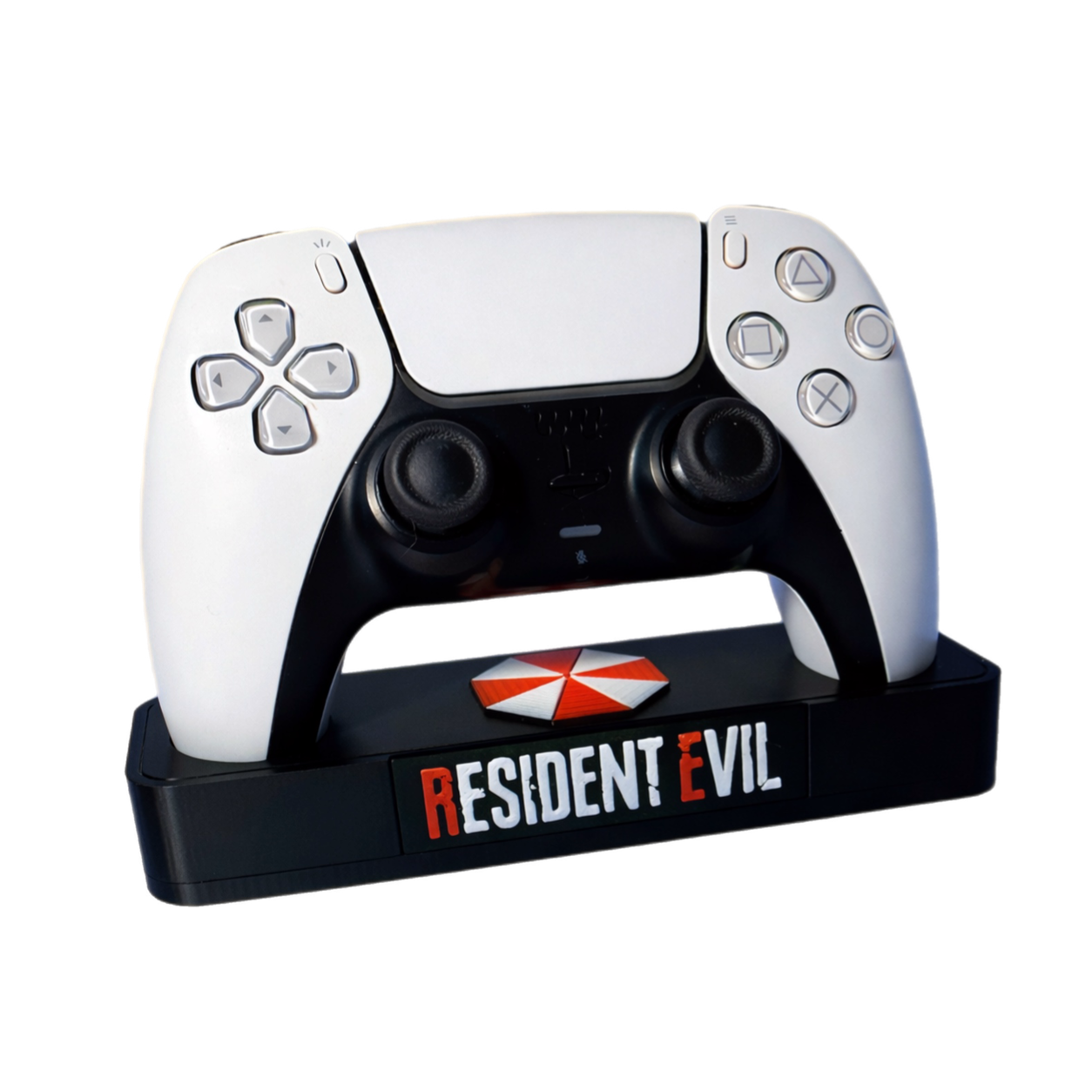Resident Evil PS5 Controller Stand – Umbrella Inspired Gaming Desk Accessory