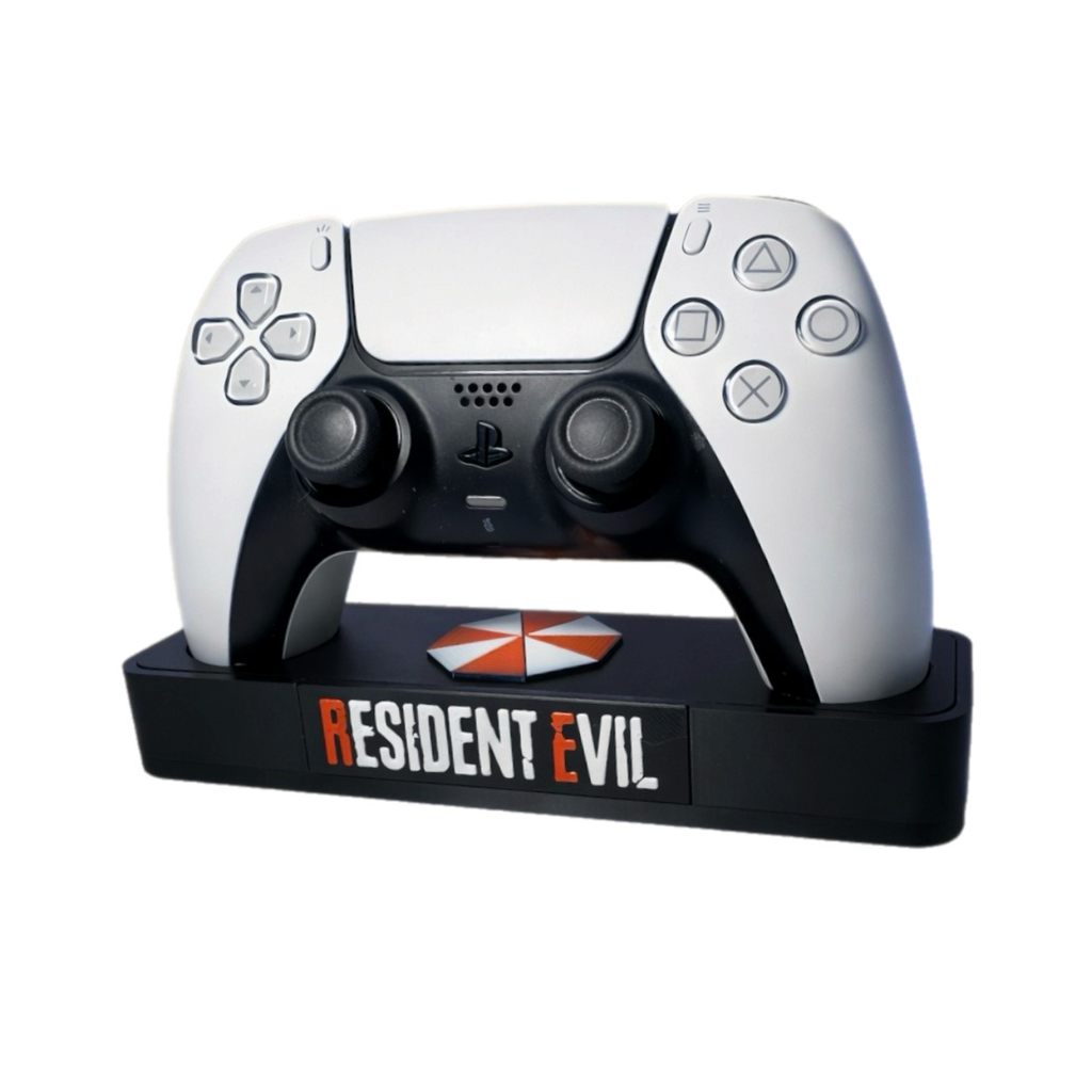 Resident Evil PS5 Controller Stand – Umbrella Inspired Gaming Desk Accessory