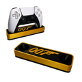 007 First Light PS5 Controller Stand – Gold & Black Premium Gaming Desk Accessory
