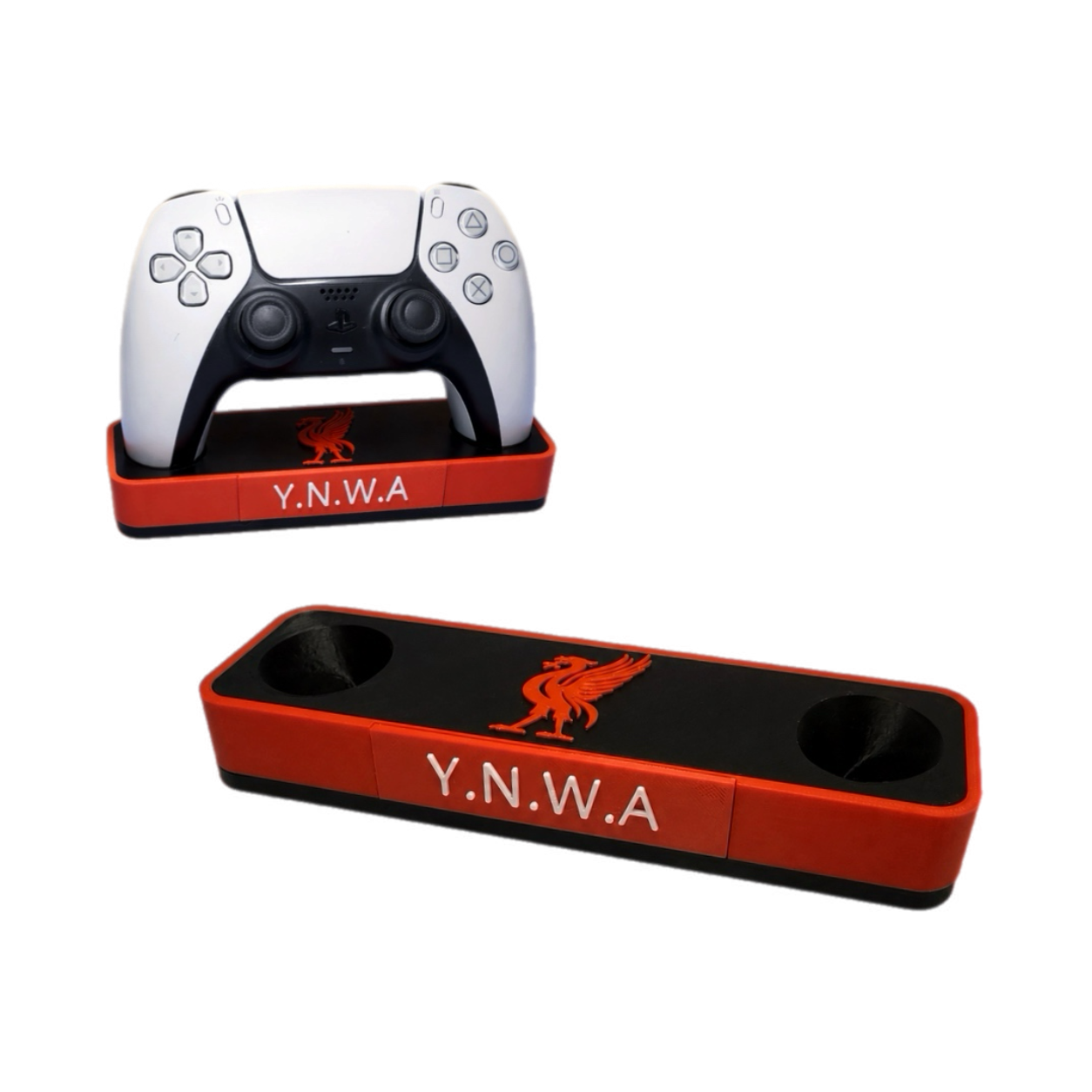 Liverpool Themed PS5 Controller Stand – 3D Printed Gaming Desk Accessory