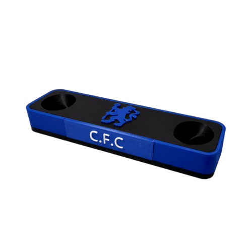 Chelsea Themed PS5 Controller Stand – 3D Printed Gaming Desk Accessory
