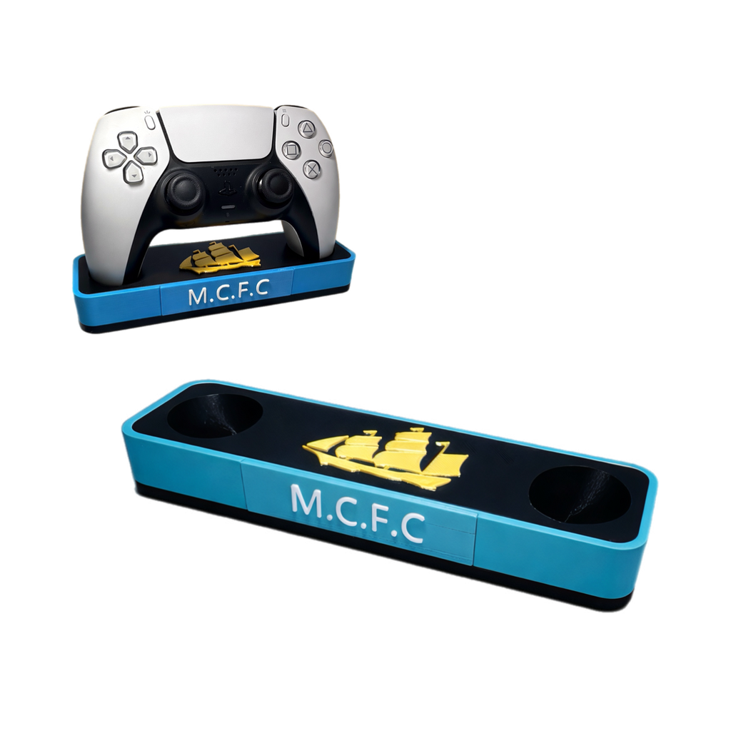 Manchester City PS5 Controller Stand – 3D Printed Gaming Desk Accessory