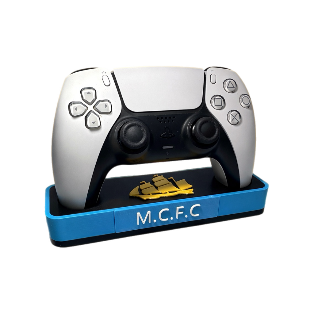 Manchester City PS5 Controller Stand – 3D Printed Gaming Desk Accessory