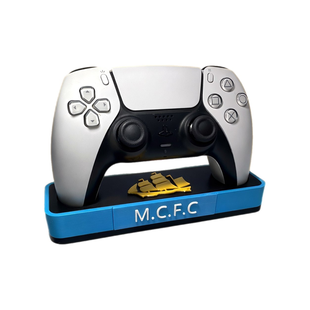 Manchester City PS5 Controller Stand – 3D Printed Gaming Desk Accessory