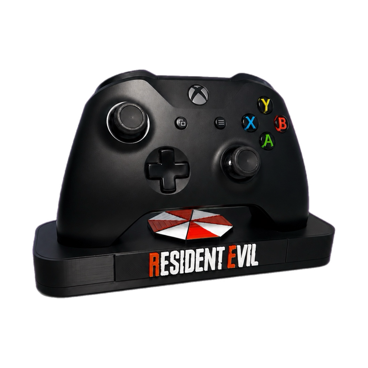 Resident Evil Xbox Controller Stand – Umbrella Corporation Gaming Display Holder for Xbox Series X|S Controllers