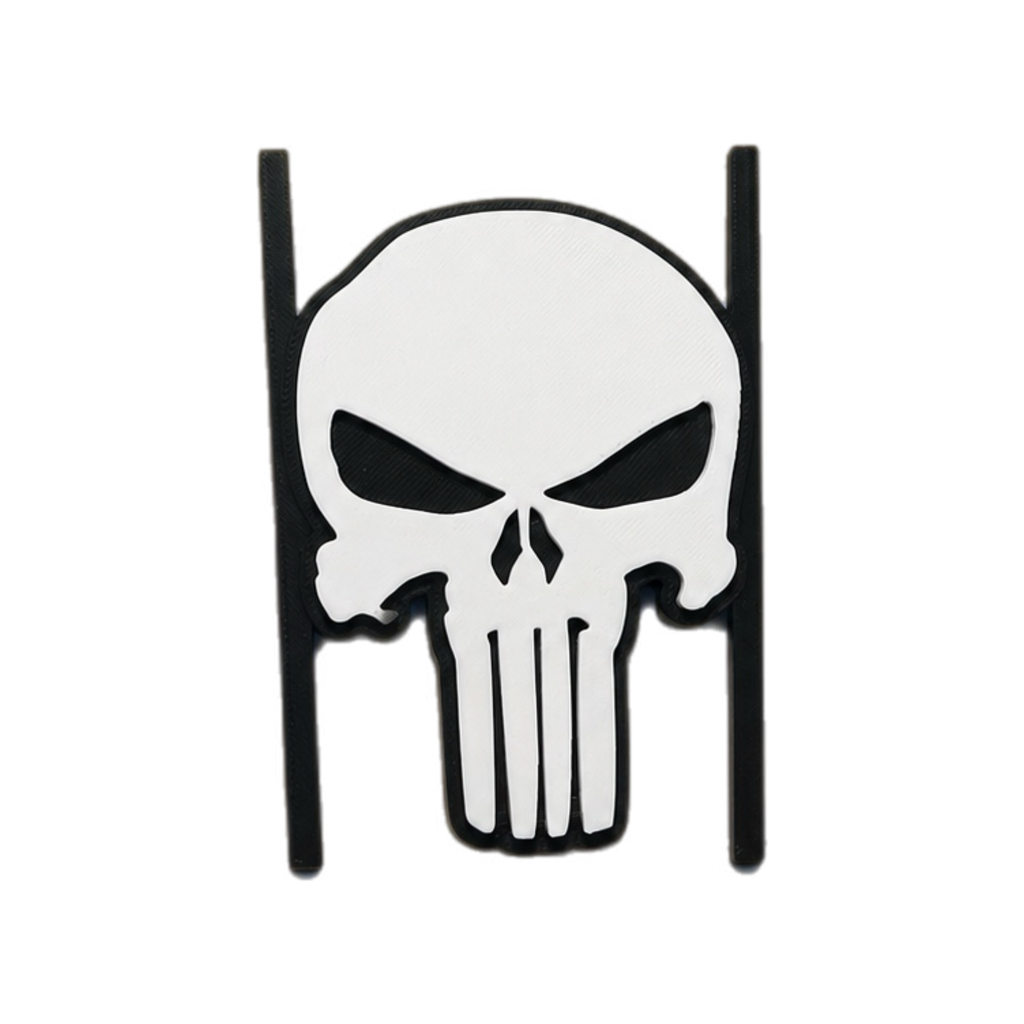 Punisher Inspired Skull PS5 Faceplate Insert | 3D Printed PlayStation 5 Console Decor | Original & Slim