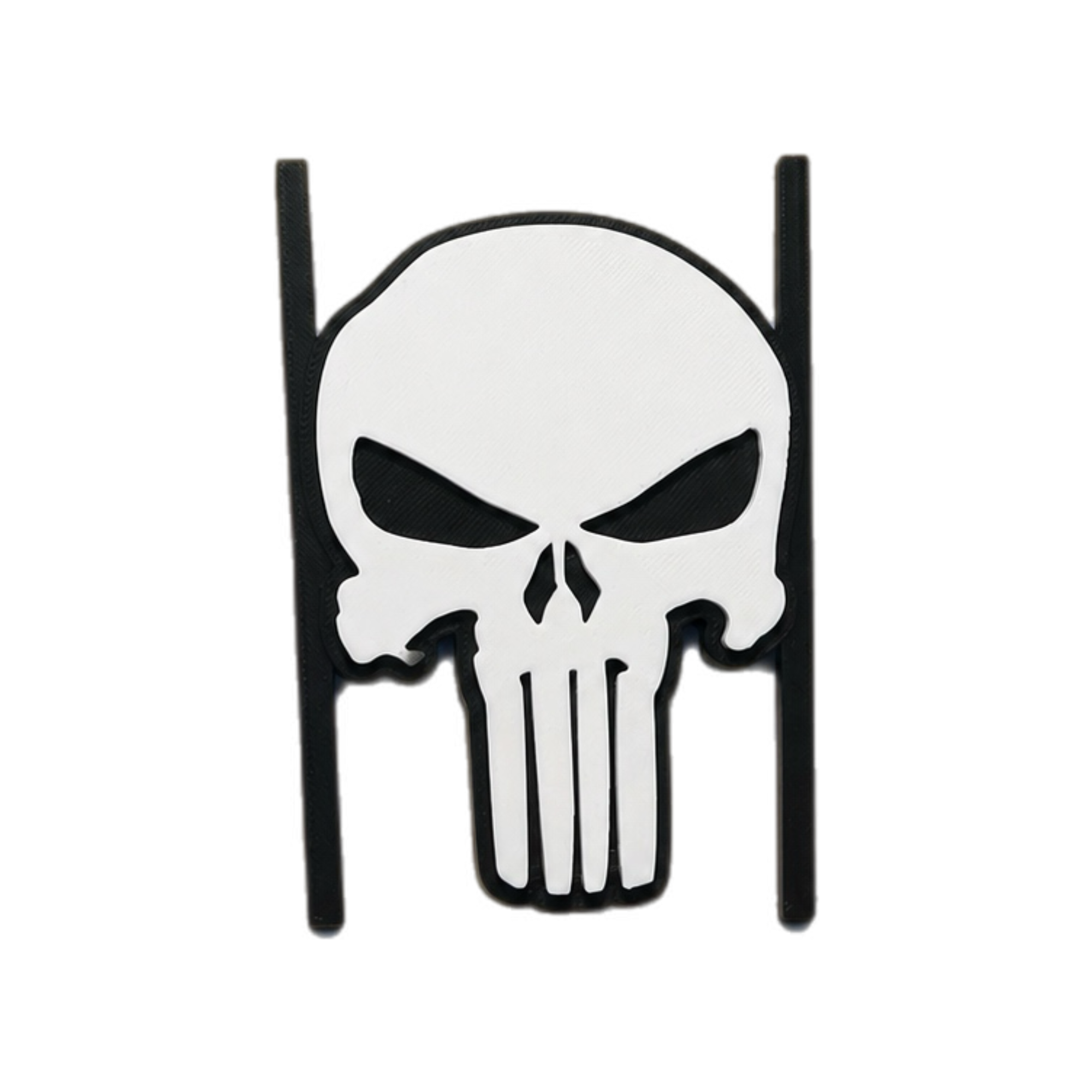 Punisher Inspired Skull PS5 Faceplate Insert | 3D Printed PlayStation 5 Console Decor | Original & Slim