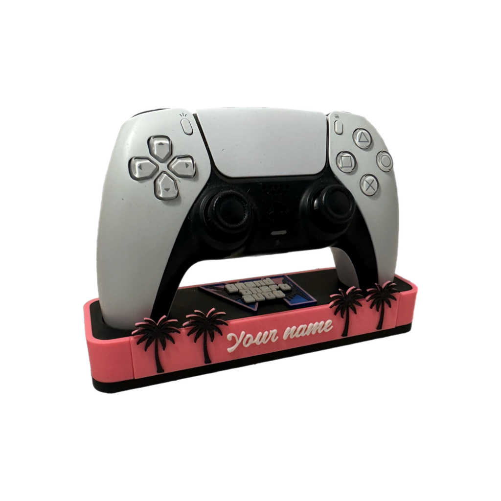 GTA VI Inspired PS5 Controller Stand with Personalised Name Plate
