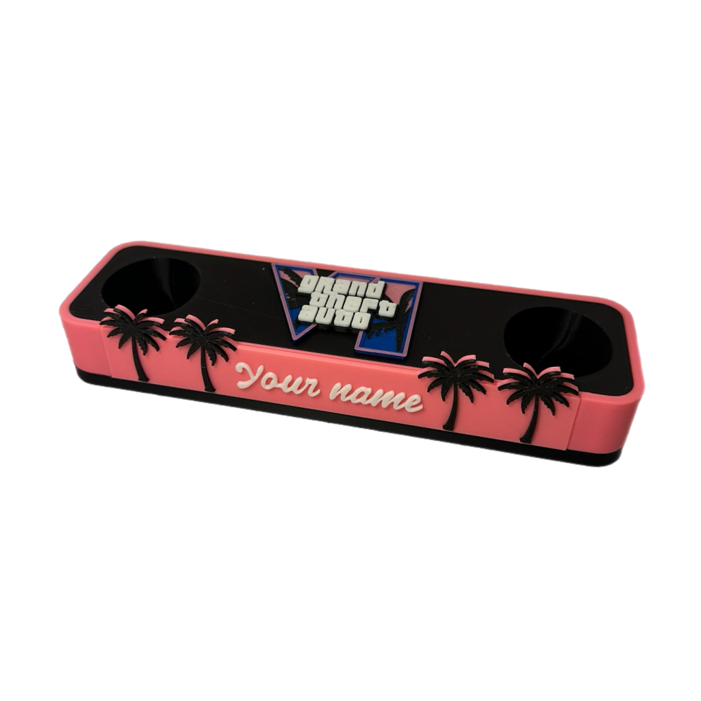 GTA VI Inspired PS5 Controller Stand with Personalised Name Plate